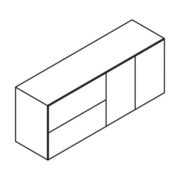 Groupe Lacasse Credenza, Classic Handle, 72inWx24inDx29-1/2inH, Sahara LAS71KLF2472BR - main